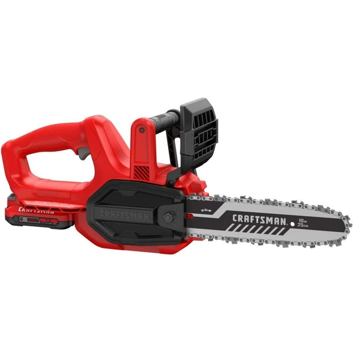 Craftsman CMCCS610D1R V20* Cordless 10 in. Chainsaw Kit (2.0Ah) - Red/Black by Craftsman - Image 5