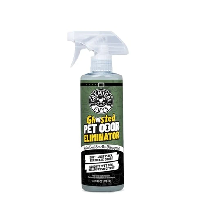 Chemical Guys Ghosted Pet Odor Eliminator 16 Oz Pet Smell Neutralizer for Car Interior, Carpet, Upholstery, Fabric Seats, Home, Furniture, Citrus Scent Spray Cleaner by Chemical Guys - Used - Very Good condition