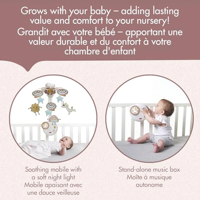 Tiny Love Unicorn Wonderlands Classic Mobile - Baby Mobile with 20 Minutes of Music, Calming Nightlight, Removable Music Box, Plush Dolls for Newborns & Toddlers (0+ Months) by Tiny Love - Image 2