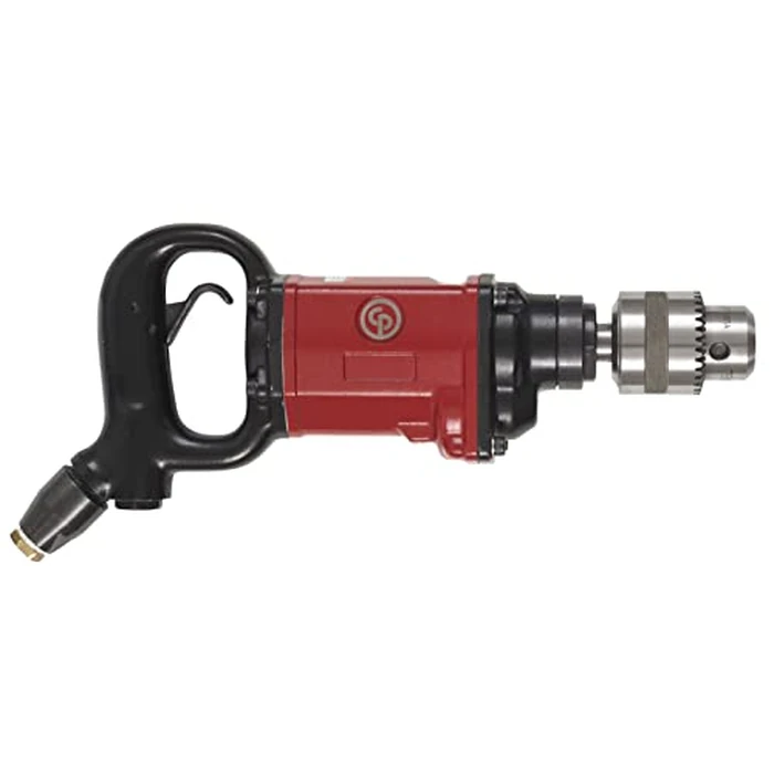 Chicago Pneumatic CP1816 - Air Power Drill, 5/8 Inch (16 mm), Keyed Chuck, D-handle, 1.01 HP / 750 W, Stall Torque 25.3 ft. lbf / 34.3 NM, 800 RPM, Hand Drill, Power Tools & Home Improvement by Chicago Pneumatic - Image 1