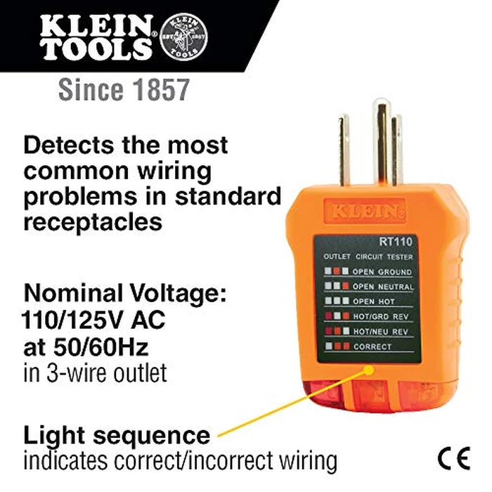 Klein Tools 69149P Electrical Test Kit with Digital Multimeter, Non-Contact Voltage Tester and Electrical Outlet Tester, Leads and Batteries by KLEIN TOOLS - Image 5