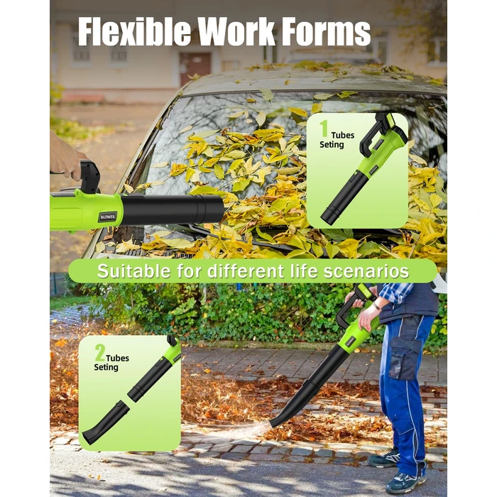 BLSKBY Leaf Blower Cordless with 2 Batteries, 20V Cordless Leaf Blower with 7 Variable Speed for Lawn Care, Yard, Patio & Leaves Cleaning by blskby - Image 7