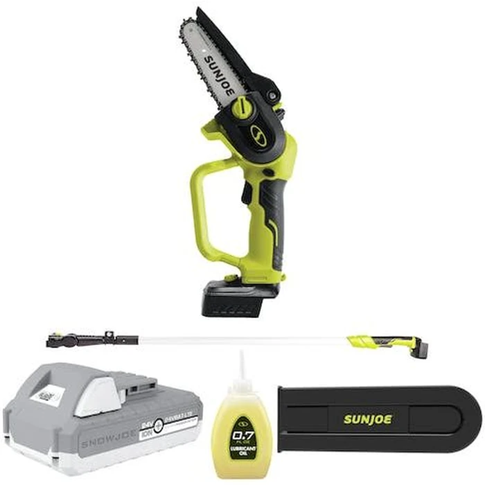 Sun Joe 24-Volt iON+ Cordless Telescoping Pole Pruning Saw Kit with Battery and Charger (24V-HCSWP-LTE) - Green/Black by Sun Joe - Image 1