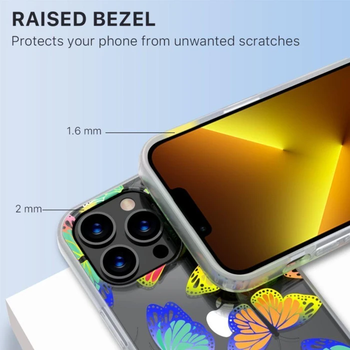 MyBat Pro Mood Series Phone Case for iPhone 13 Pro Max - Iridescent Butterflies - Brand New by MyBat Pro - Image 7