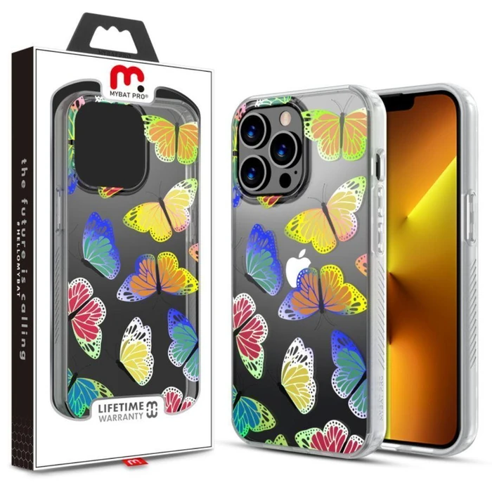 MyBat Pro Mood Series Phone Case for iPhone 13 Pro Max - Iridescent Butterflies - Brand New by MyBat Pro - Refurbished - Brand New condition - US$13.43