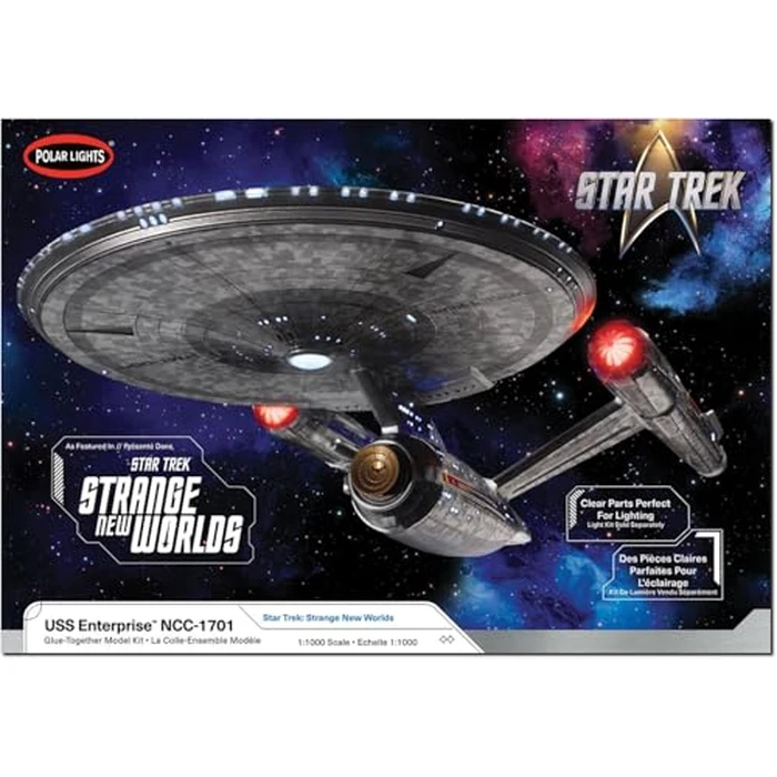 Polar Lights Star Trek Strange New Worlds U.S.S. Enterprise 1:1000 Scale Model Kit by Polar Lights - Used - Very Good condition - US$47.06