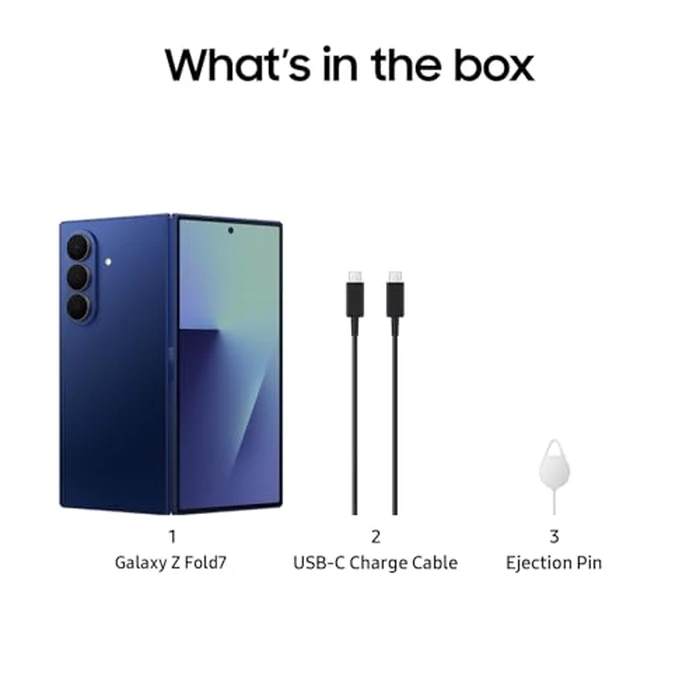 Samsung Galaxy Z Fold7, 512GB, Blue Shadow (CAD Version & Warranty) - AI Smartphone, Snapdragon 8 Elite, 200MP, Foldable Dynamic AMOLED Display, Mult-Tasking w/Galaxy AI by Samsung - Image 8