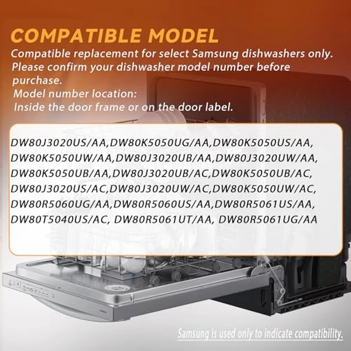 【𝟮𝟬𝟮𝟲 𝙐𝙥𝙜𝙧𝙖𝙙𝙚𝙙】DD82-01373A / DD82-01111A(B) Dishwasher A/S-Assy Case Brake And Overflow Sensor (15 * 9 * 1.4in) - fit for Samsung Dishwasher OEM Parts DD82-01111B by Sunniswi - Image 6