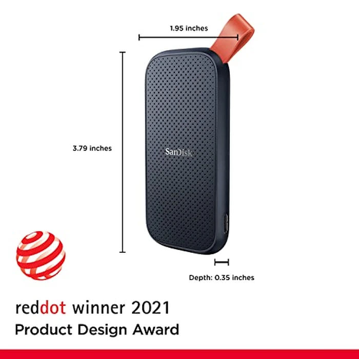 SANDISK 1TB Portable SSD - Up to 800MB/s, USB-C, USB 3.2 Gen 2, Updated Firmware - External Solid State Drive - SDSSDE30-1T00-G26 by Sandisk - Image 2