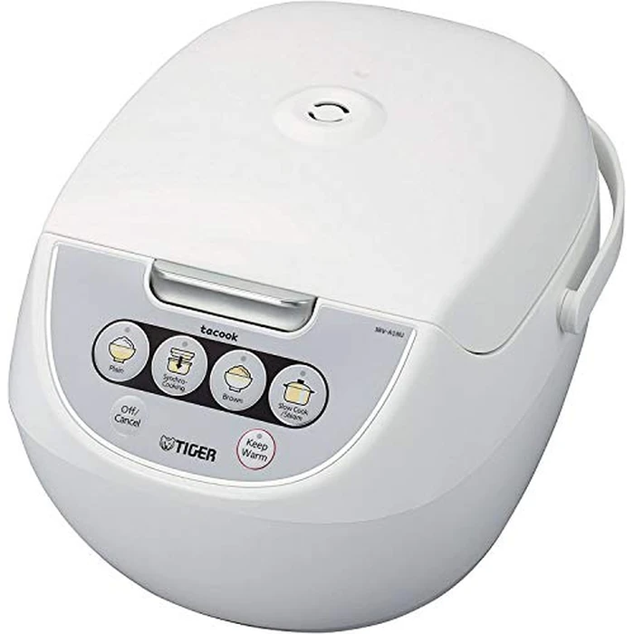 Tiger JBV-A18U-W 10-Cup (Uncooked) Micom Rice Cooker with Food Steamer & Slow Cooker, White by Tiger - Used - Acceptable condition