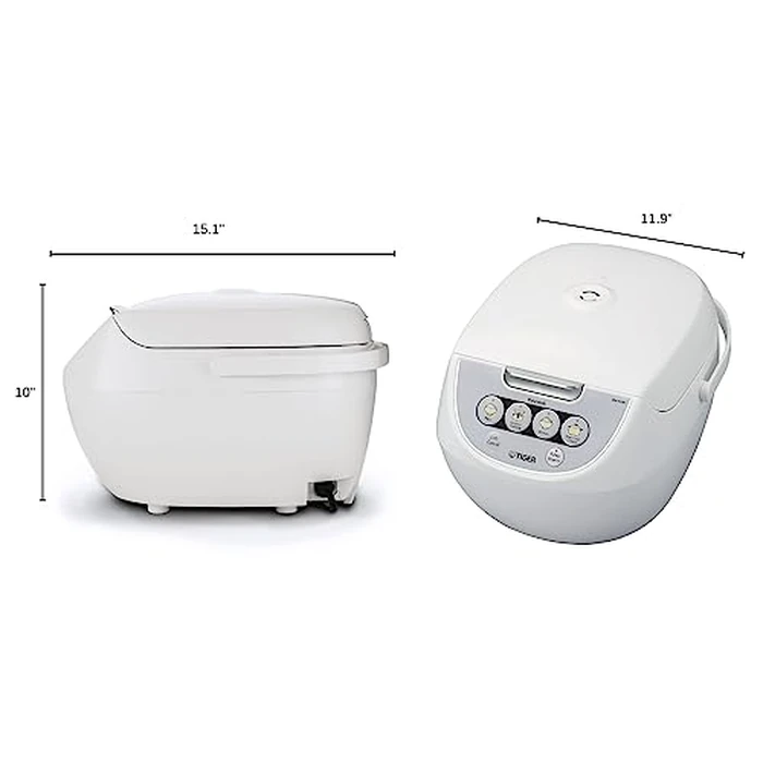 Tiger JBV-A18U-W 10-Cup (Uncooked) Micom Rice Cooker with Food Steamer & Slow Cooker, White by Tiger - Image 3
