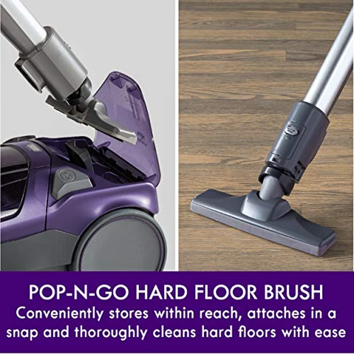 Kenmore 600 Series Pet Friendly Lightweight Bagged Canister Vacuum with Pet PowerMate, Pop-N-Go Brush, 2 Motors, HEPA Filter, Aluminum Telescoping Wand, Retractable Cord and 4 Cleaning Tools, Purple by Kenmore - Image 5