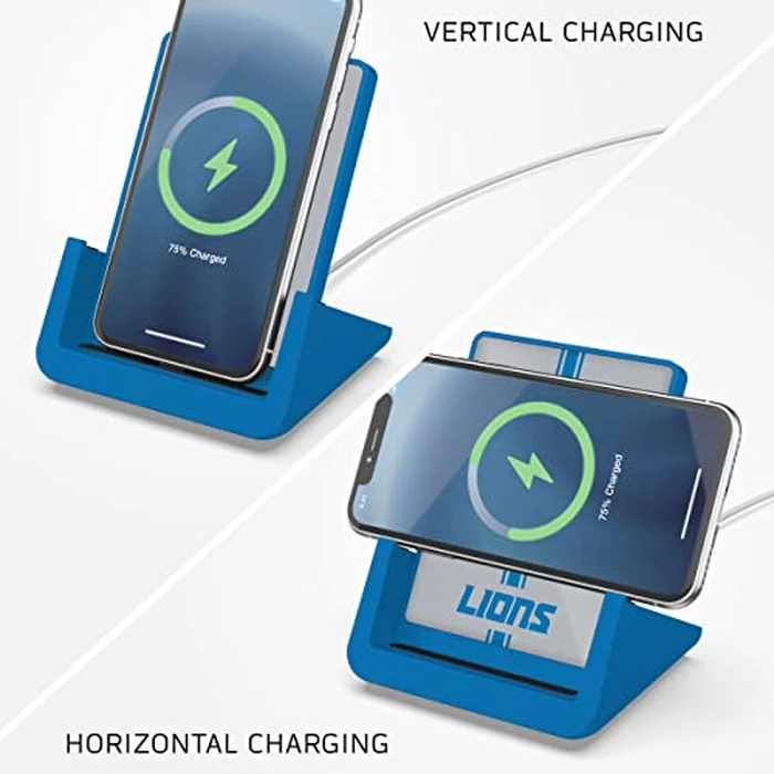 SOAR NFL Cell Phone Wireless Charging Stand V.4, Detroit Lions by SOAR - Image 2