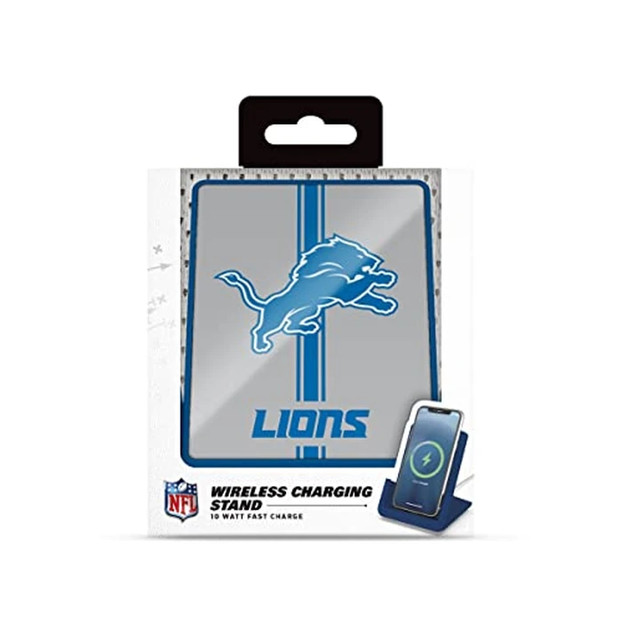 SOAR NFL Cell Phone Wireless Charging Stand V.4, Detroit Lions by SOAR - Image 3