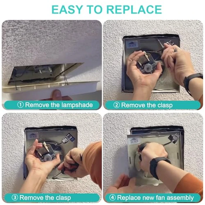 【Upgraded Copper Motor】 696N-R02 B Unit 50CFM Fan Compatible with Broan-Nutone 688-K 688-J 688-H 688-G 695N-R02 B, 696N-R01 B, 695N-R02 B,2.0 Sones,S97012026 Fan Assembly by Motoasis - Image 5