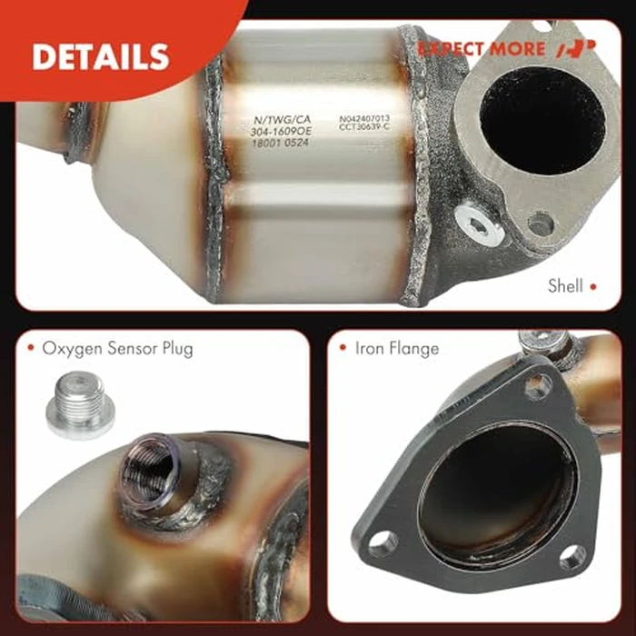 A-Premium Front Right Catalytic Converter with Gasket Kit Direct-Fit Compatible with Ford Explorer 2013-2019, Police Interceptor Utility 2014-2019, 3.5L, E.P.A. Compliant by A-Premium - Image 8