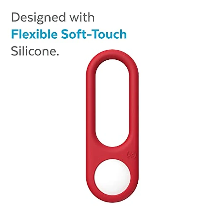 Speck Products Presidio Sililoop AirTag Holder, Unreal Red by Speck - Image 4