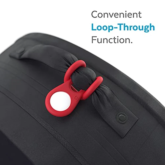 Speck Products Presidio Sililoop AirTag Holder, Unreal Red by Speck - Image 6