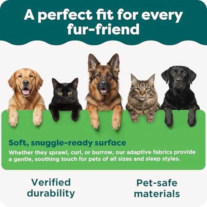 Furhaven 35" Round Memory Foam Dog Bed for Large/Medium Dogs w/Removable Washable Cover, for Dogs Up to 50 lbs - Sherpa & Suede Snuggery - Espresso, 35-inch by Furhaven - Image 8