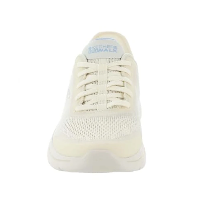 Skechers Women's Go Walk Arch Fit 2.0 Valencia Hands Free Slip-ins Sneaker, Natural/Light Blue, 6 by Skechers - Image 6