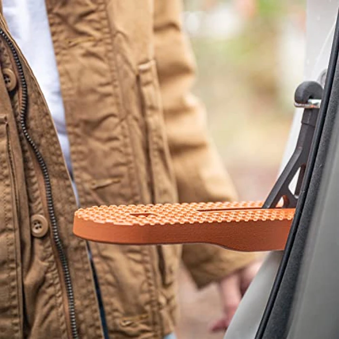 Rightline Gear Moki Car Door Step - Hooks on Car Door Latch for Car Roof Access, As Seen on Shark Tank - Moki Ascent Folding Step by Rightline Gear - Image 2