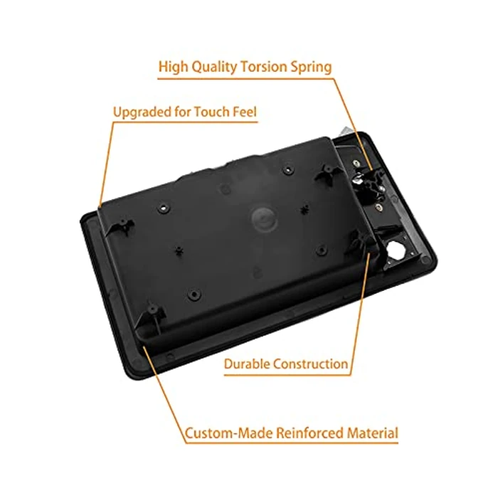 Exterior Door Handle, Compatible with 1992-2007 Ford E150 E250 E350 E450 Econoline & More, Rear Right Cargo & License Plate Tag Bracket Holder Housing | Replaces# 6C2Z-15434A20-AA Outside Handle by Gledewen - Image 3