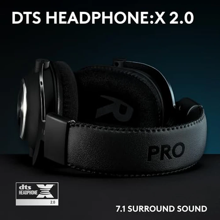 Logitech G Pro X SE Wired Gaming Headset with Microphone: Detachable Microphone, DTS Headphone:X 7.1, for PC, Xbox One, Xbox Series X|S, PS5, PS4, Includes USB DAC - Black by Logitech G - Image 3