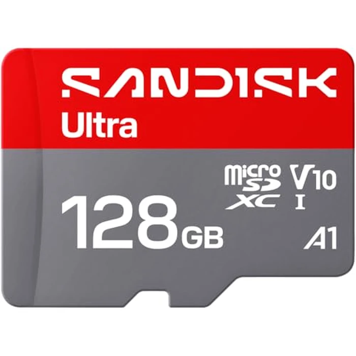 SANDISK 128GB Ultra microSD UHS-I Card - Up to 195MB/s Read Speed, Full HD Video, V10, U1, C10, A5 - SDSQUJQ-128G-GZ6MA by Sandisk - Image 1
