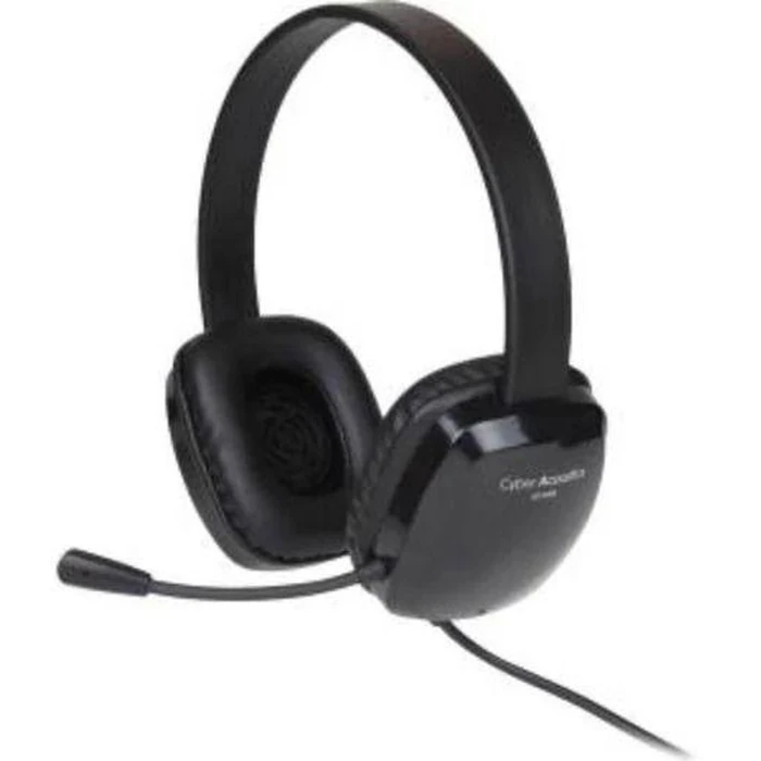 Cyber Acoustics Stereo Headset with Single Plug - Black by Cyber Acoustics - Refurbished - Excellent condition - US$72.83
