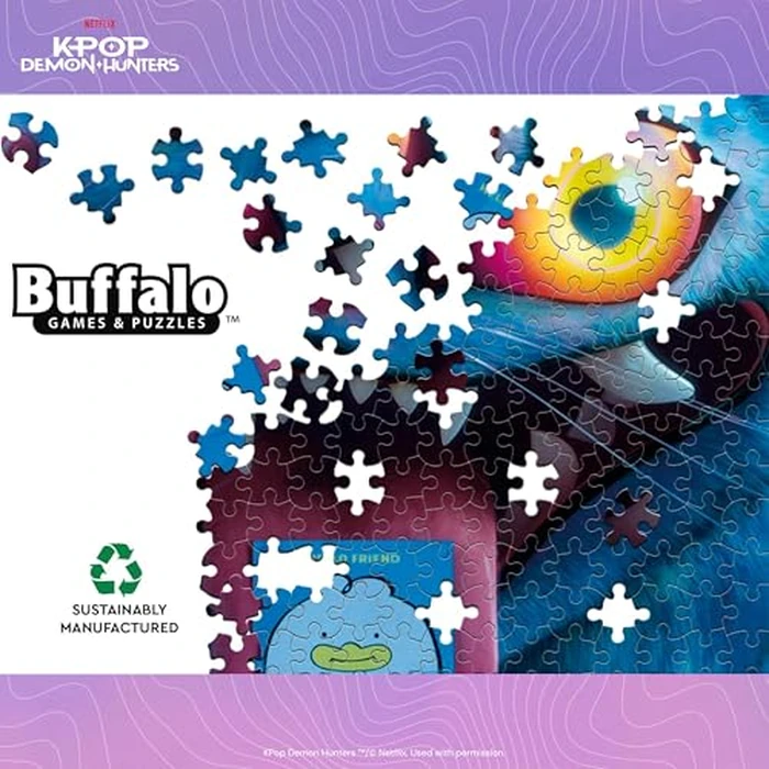 Buffalo Games - Netflix K-Pop Demon Hunters Derpy - 300 Oversized Piece Jigsaw Puzzle - Larger Shapes - Great for Adults, Family, Kids, Easy to Grip by CEACO - Image 5