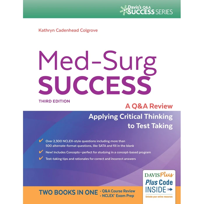 Med-Surg Success: NCLEX-Style Q&A Review (Davis's Q&A Success) by F. A. Davis Company - Used - Acceptable condition - US$10.84