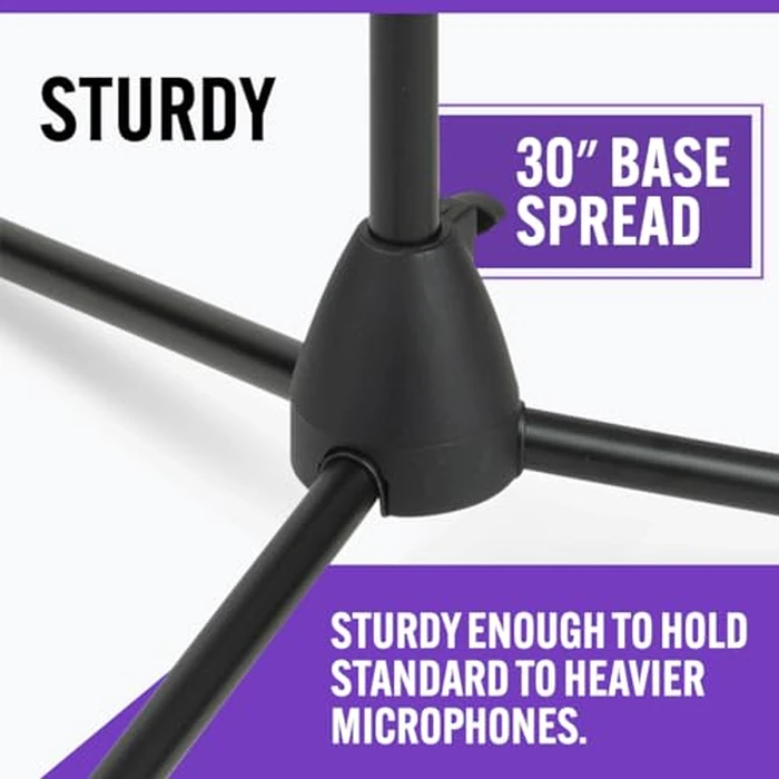 On-Stage MS7701B Euro Boom Mic Stand (For Vocal and Instrument Microphones by OnStage - Image 5