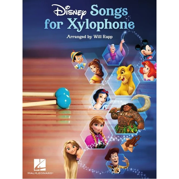 Disney Songs for Xylophone Arranged by Will Rapp | 25 Fun and Easy Disney Tunes for Xylophone Players | Disney Movie Music Sheet Collection | Kids Xylophone Songbook for Beginners by Hal Leonard - Image 1