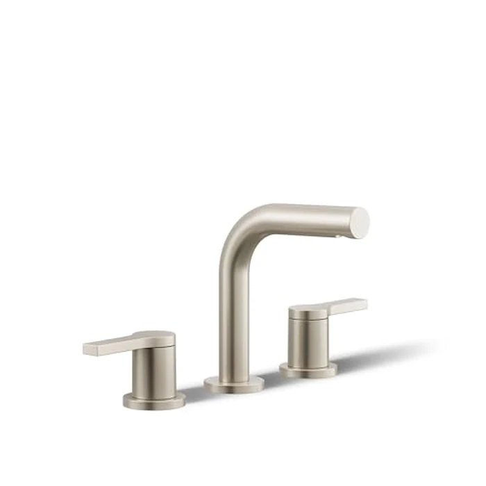 KOHLER K-33592-4K-BN Elate(R) Widespread Bathroom Sink Faucet, Durable Brass Bathroom Faucets, Sleek Finish, 1.0 GPM, Vibrant Brushed Nickel by Kohler - Image 1