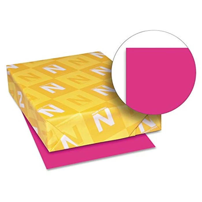 Astrobrights Colored Cardstock, 8.5” x 11”, 65 lb / 176 gsm, Fireball Fuchsia, 250 Sheets (22881) by Neenah - Used - Like New condition