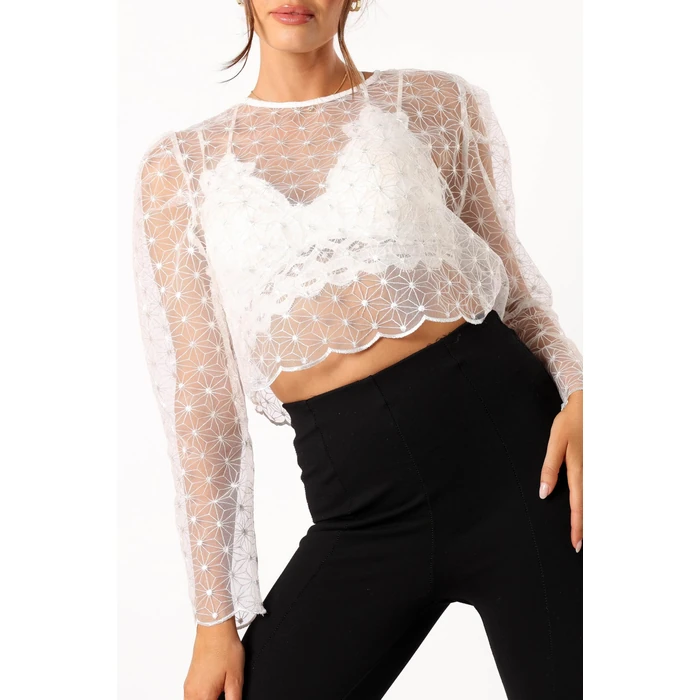 Petal & Pup Gwen Embellished Top - Cream s by Petal & Pup - Image 6