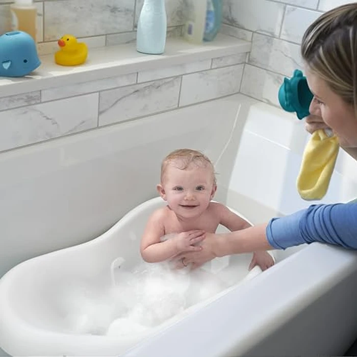 Fisher-Price(TM) Baby to Toddler Bath 4-in-1 Sling 'N Seat Tub with Removable Infant Support and 2 Toys, Pacific Pebble by Fisher-Price - Image 2