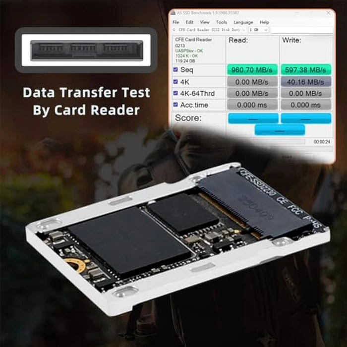 NFHK Type-B CFexpress to NVME 2230 Memory Card Kit Case CFE CFB NGFF M-Key Adapter Alloy Shell for Camera 8K RAW PCIe Expansion by NFHK - Image 7