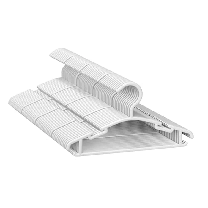 GoodtoU Kids Hangers 100 Pack Baby Hangers for Closet Toddler Hangers Plastic White Childrens Hangers Small Hangers 10.24inch (0-24 Months) by GoodtoU - Used - Acceptable condition - CA$16.58