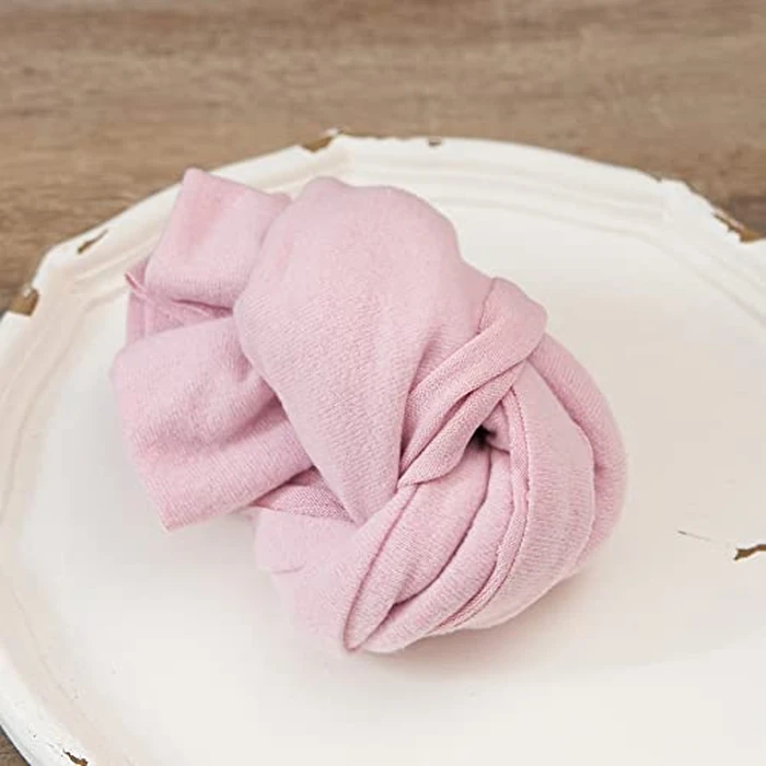 Newborn Baby Photo Outfits Props Stretch Blanket Infant Boy Girl Photography Velvet Wraps for Baby Photo Shoot (Pink) by Zeroest - Image 2