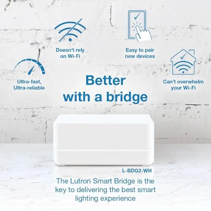 Lutron Caseta Original Smart Light Switch Kit w/Wall Plate and Smart Hub, Compatible w/Alexa, Apple Home, Google Home, Single-Pole/3 Way, 5 Amp, P-BDG-PKG1WS by Lutron - Image 3