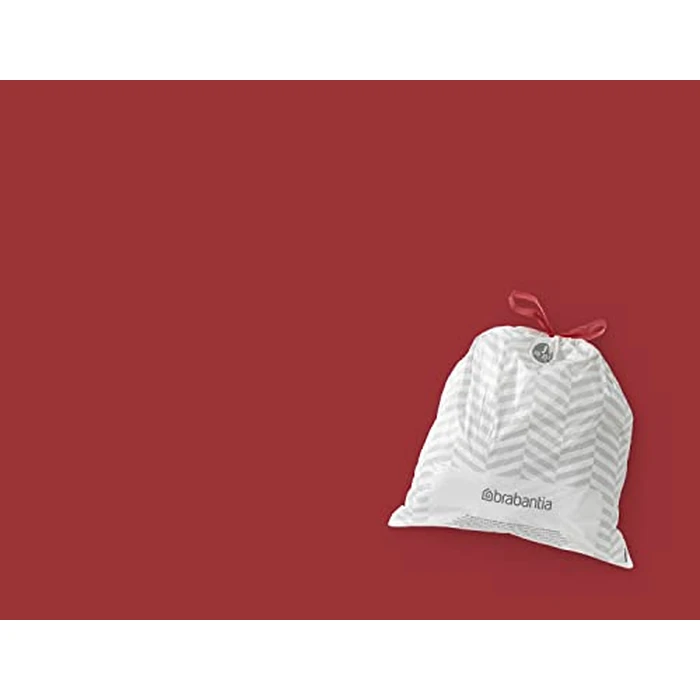Brabantia PerfectFit Trash Bags (Size J/5.3-6.6 Gal) Thick Plastic Trash Can Liners with Drawstring Handles (120 Bags) by Brabantia - Image 2