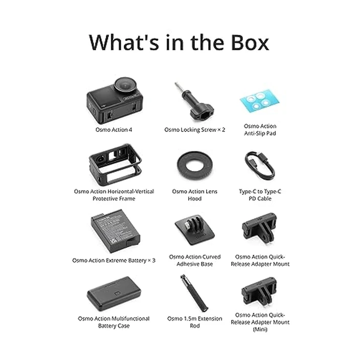 DJI Osmo Action 4 Adventure Combo, 4K/120fps Waterproof Action Camera with a 1/1.3-Inch Sensor, 10-bit & D-Log M Color Performance, Up to 7.5 h with 3 Batteries, Outdoor Camera for Travel, Biking by DJI - Image 9