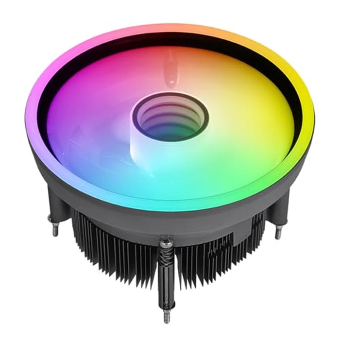 Thermaltake UX150-L ARGB CPU Cooler; Copper Base/Aluminum Fins; 130mm PWM Fan; 500~2400 RPM; LGA 1851/1700/1200/1156/1155/1151/1150; Infinity Mirror; 130W TDP; Black; CL-P147-CA13SW-A by Thermaltake - Image 1