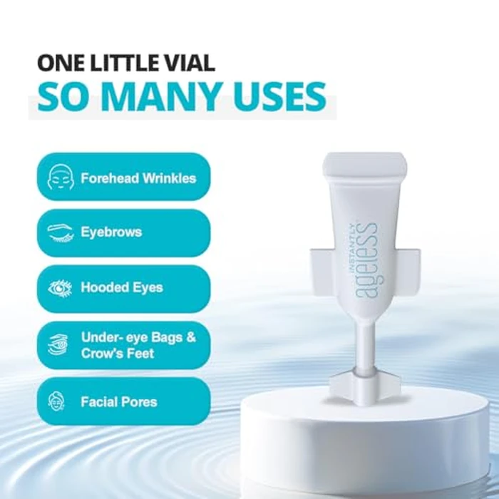Instantly Ageless - Instant Face Lift Cream - Skin Care Anti Aging Face Cream - Wrinkle Tightener - Eye Cream For Puffiness and Bags Under Eyes - Facelift 5 Vials by Instantly Ageless - Image 6