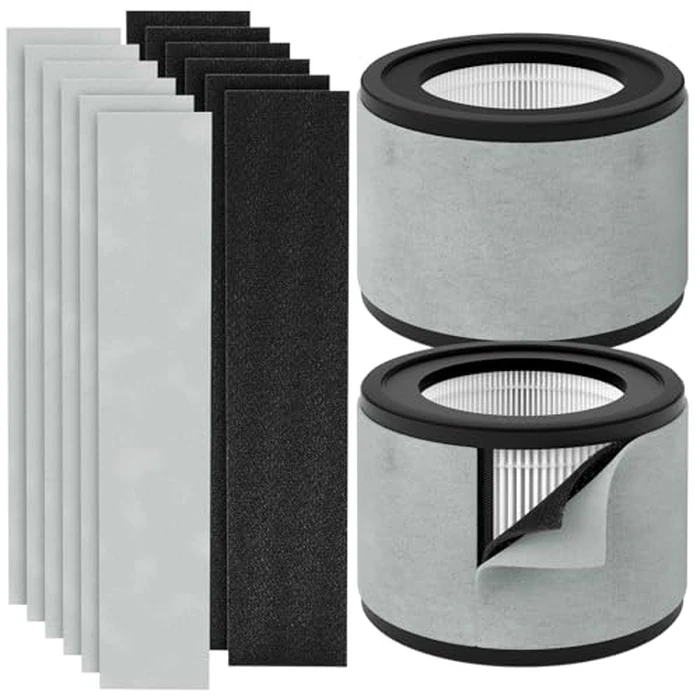 Z-2000 Filter Replacement, Compatible with TruSens Medium Purifier Z-2000, Z-2500, Z2000, 3-Stage Filtration with 2 Main Filters + 6 Carbon Filters + 6 Pre-Filters by Harebery - Image 1