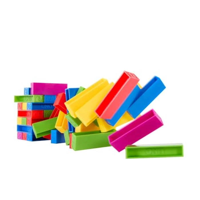 Mattel Games UNO Stacko Game for Kids & Family with 45 Colored Stacking Blocks & Loading Tray, Build & Play, Game Nights & Parties by Mattel Games - Image 5