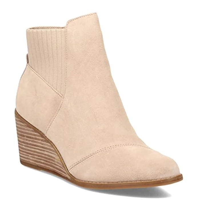 TOMS Women's, Sadie Boot, Sand Suede, 7.5 by TOMS - Used - Like New condition