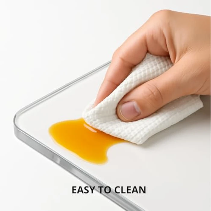 Acrylic Cutting Boards for Kitchen Countertop - Clear Cutting Boards with Counter Lip Non-Slip Cutting Board Counter Protector, Aesthetic Kitchen Decor, Great for Fruit, Bread, Veggies 16.1"x12.5" by MEWSDEN - Image 7
