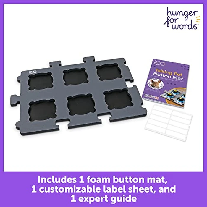 Hunger for Words Talking Pet Button Mat - 1 Piece Single, Pet Supplies, Dog Training and Obedience Games by Hunger For Words - Image 2
